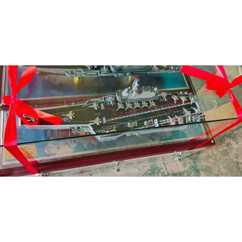 高档1：50中0国山东舰辽宁航母模型国产航 舰母仿真合金军事摆件
