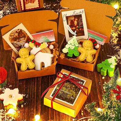 Festive Scented Candles Gift Box, DIY Christmas Aromatherapy
