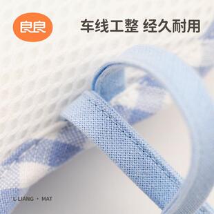 良良婴儿苎麻推车凉席垫透气新生坐垫儿童宝宝餐椅夏季通用凉垫