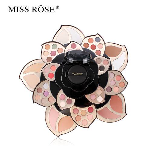 MISS ROSE黑色大梅花彩妆盘跨境多功能彩妆套装全套组合