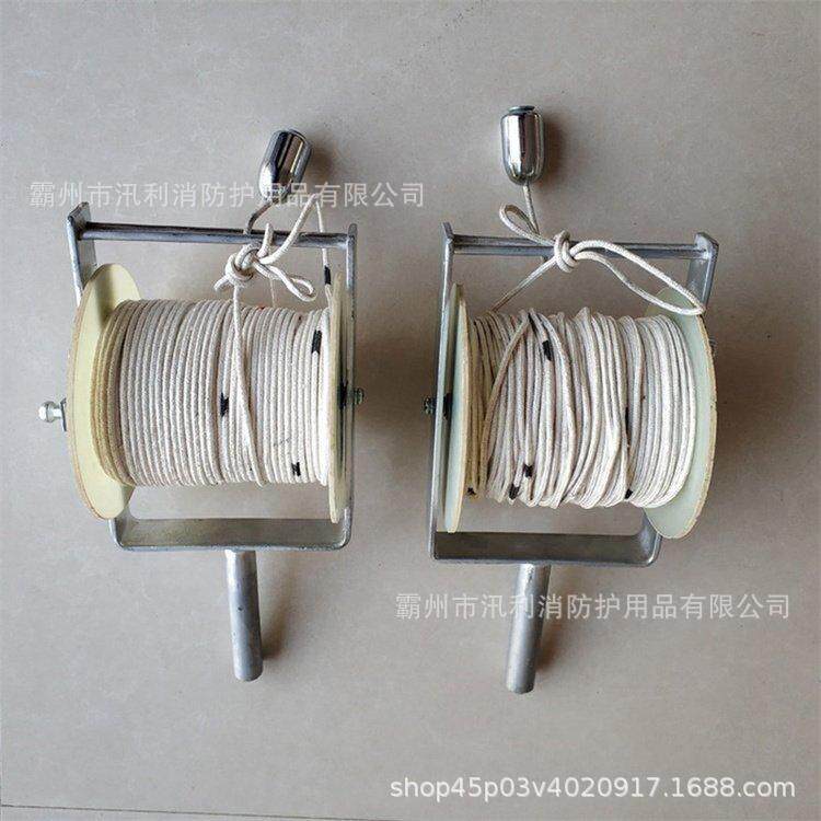 蚕丝测量绳4mm*50M体育测绘绳手持式丈量尺耐高压绝缘测距绳