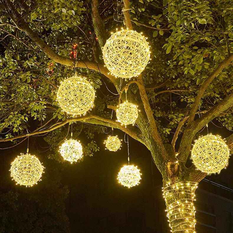 LED小彩灯闪灯串灯满天星灯户外防水树灯藤球灯圆球灯装饰灯挂灯