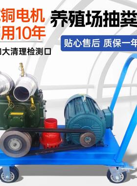 跨境养殖场无堵塞抽粪泵池塘清淤污水泵外贸工厂下水道吸污泵