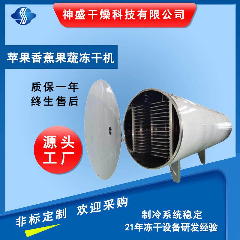 厂家供应苹果冻干机香蕉梨子冻干机柠檬果蔬冻干机（5-250平方）