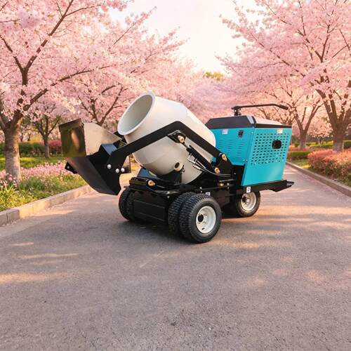 液压自上料轮式混凝土搅拌灌小型移动搅拌车工程水泥搅拌运输车