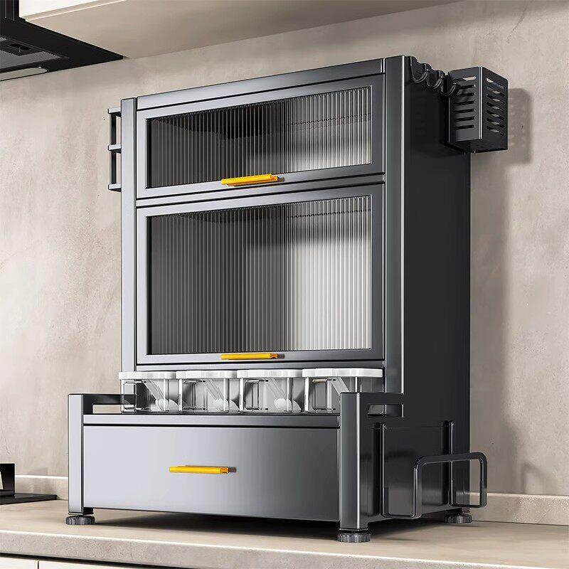 家帮手厨房置物架置物架盐调味罐收纳盒多功能调料调料品置物架