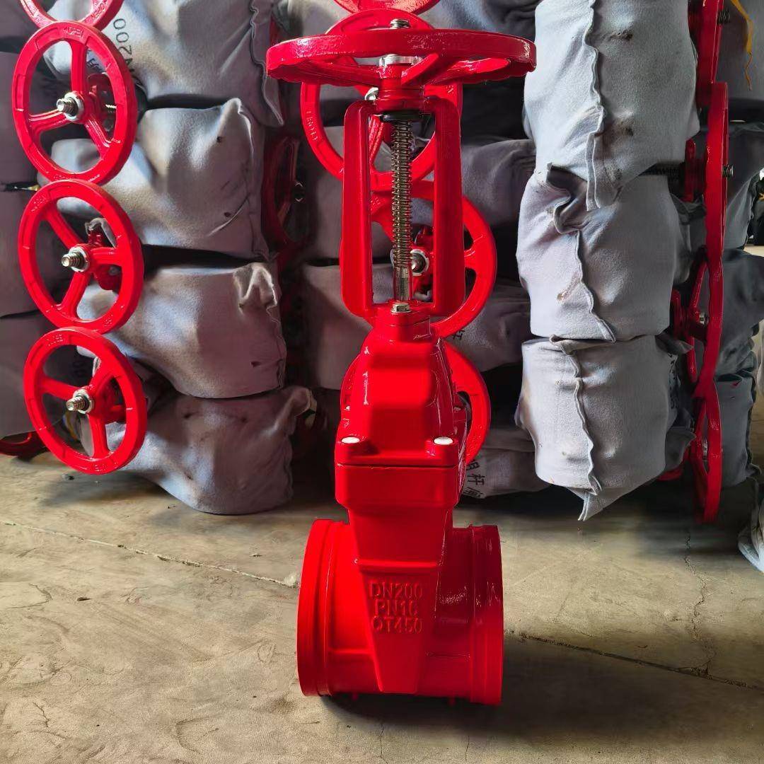 厂家直销大量现货闸阀球墨铸铁软密封阀门法兰沟槽连接Z81X-16Q
