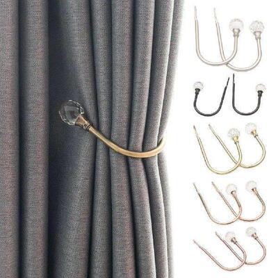 2 Pcs Excellent Curtain Hooks Transparent Ball Curtain