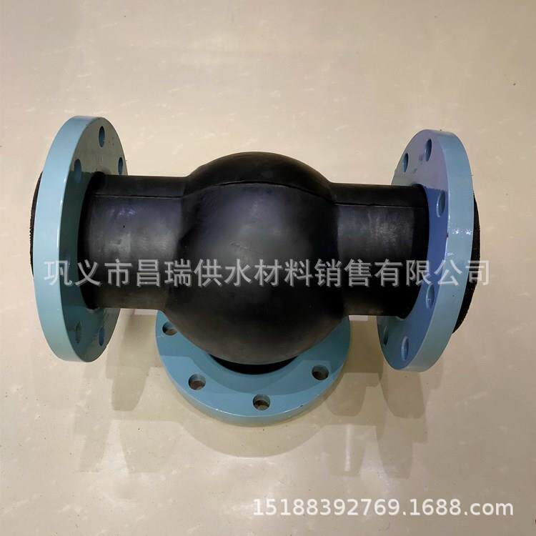 三通橡胶接头KXT三通管道连接柔性补偿器膨胀节DN50/65/80/100