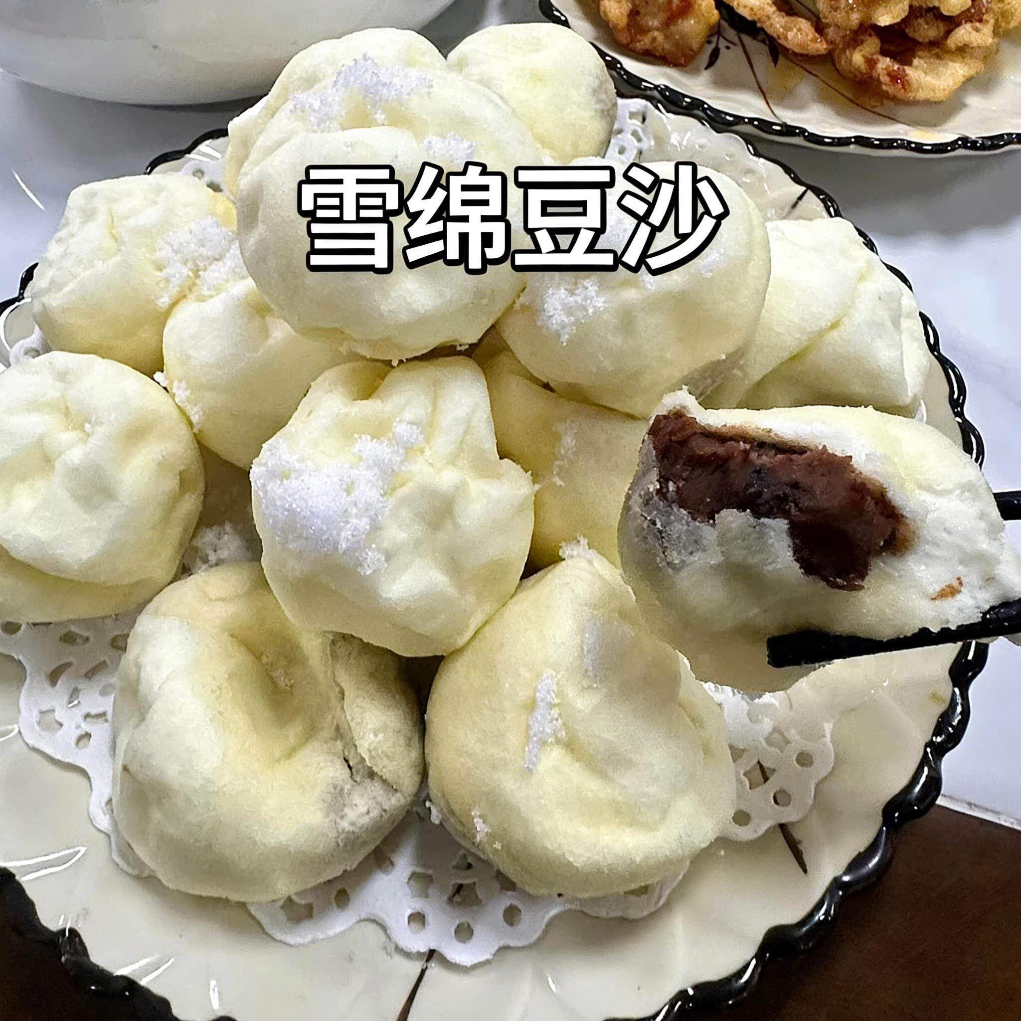 东北特产雪绵豆沙半成品地方饭店同款美食雪衣豆沙特色小吃圣士