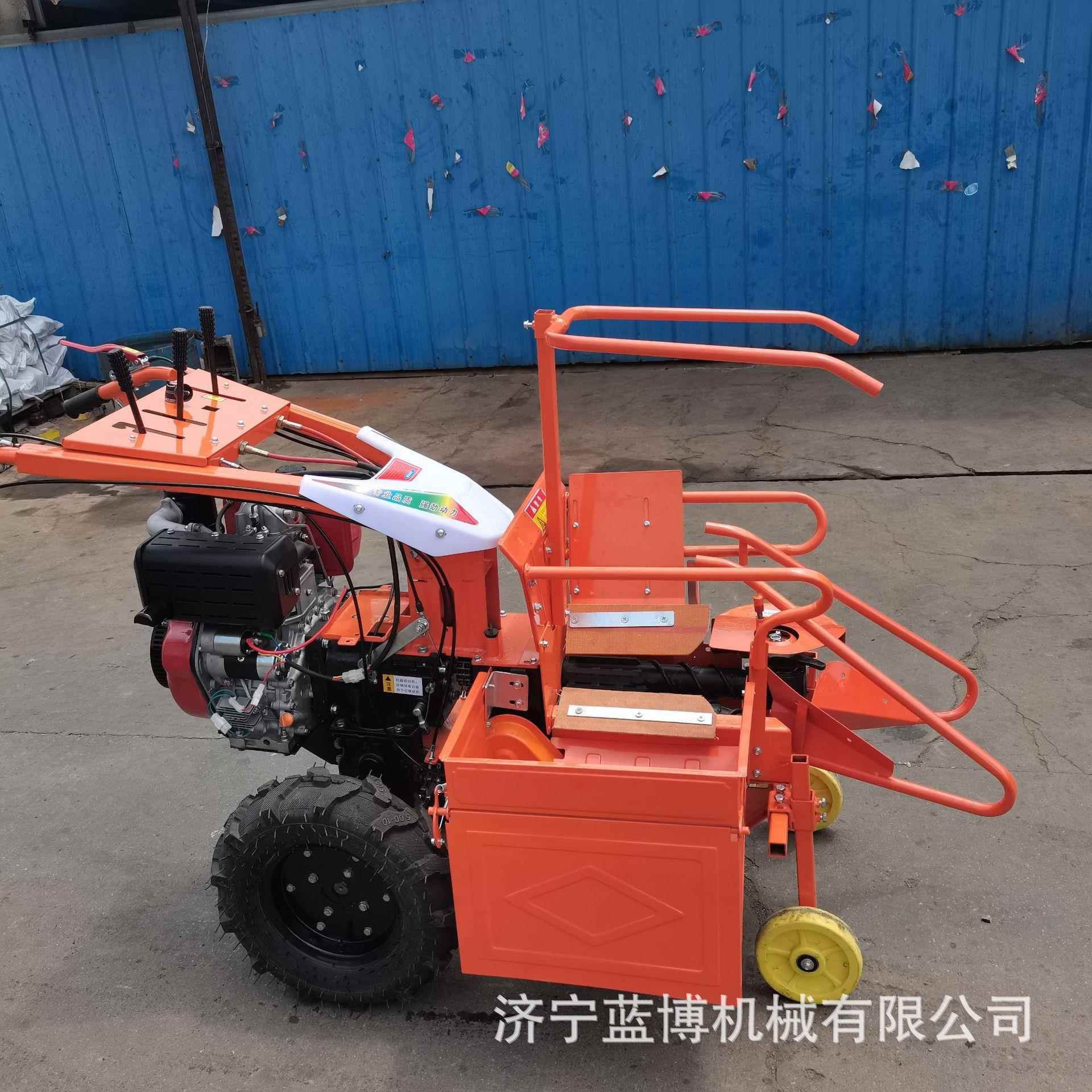 块地手式扶玉RDT米收行获机秸秆粉碎还田苞米收小割机自走单掰棒