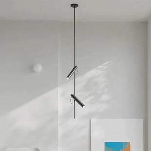 卧室床头小吊灯现代极简创意设计师可调节多头客厅背景墙灯具 意式