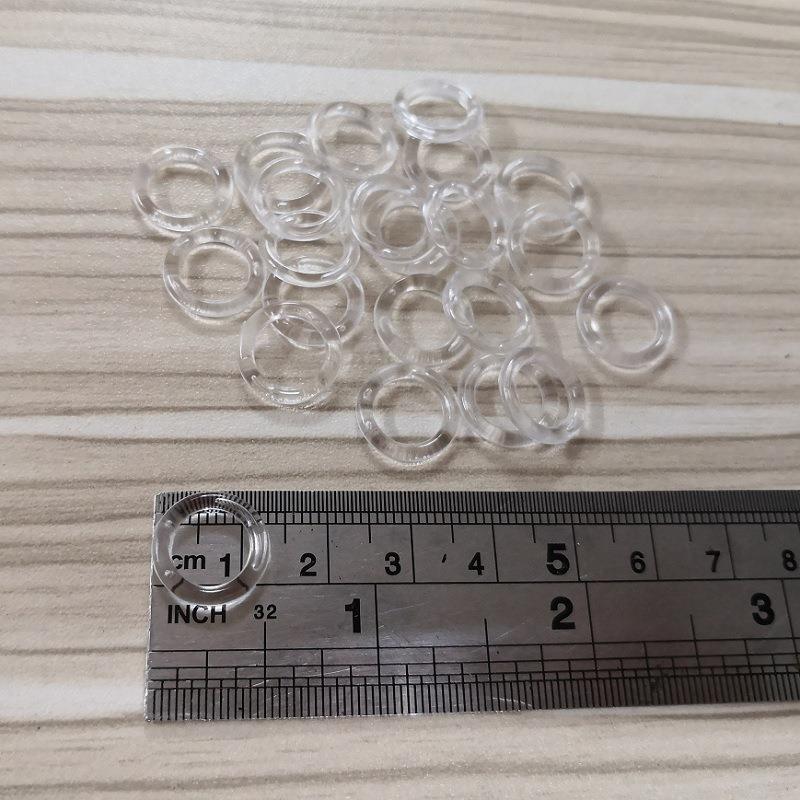 跨境 罗穿马罗马圈10帘布折帘绳用圈水晶塑料小家 窗帘塑料环 居图片