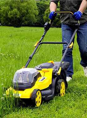 小手推电动割草机剪 BOS型草坪修高尔夫场剪草球电动款手推草坪机