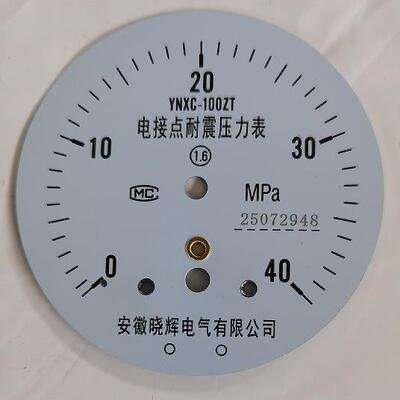 YNXC-100ZT电接点耐震压力表0~40MP轴向带边安装