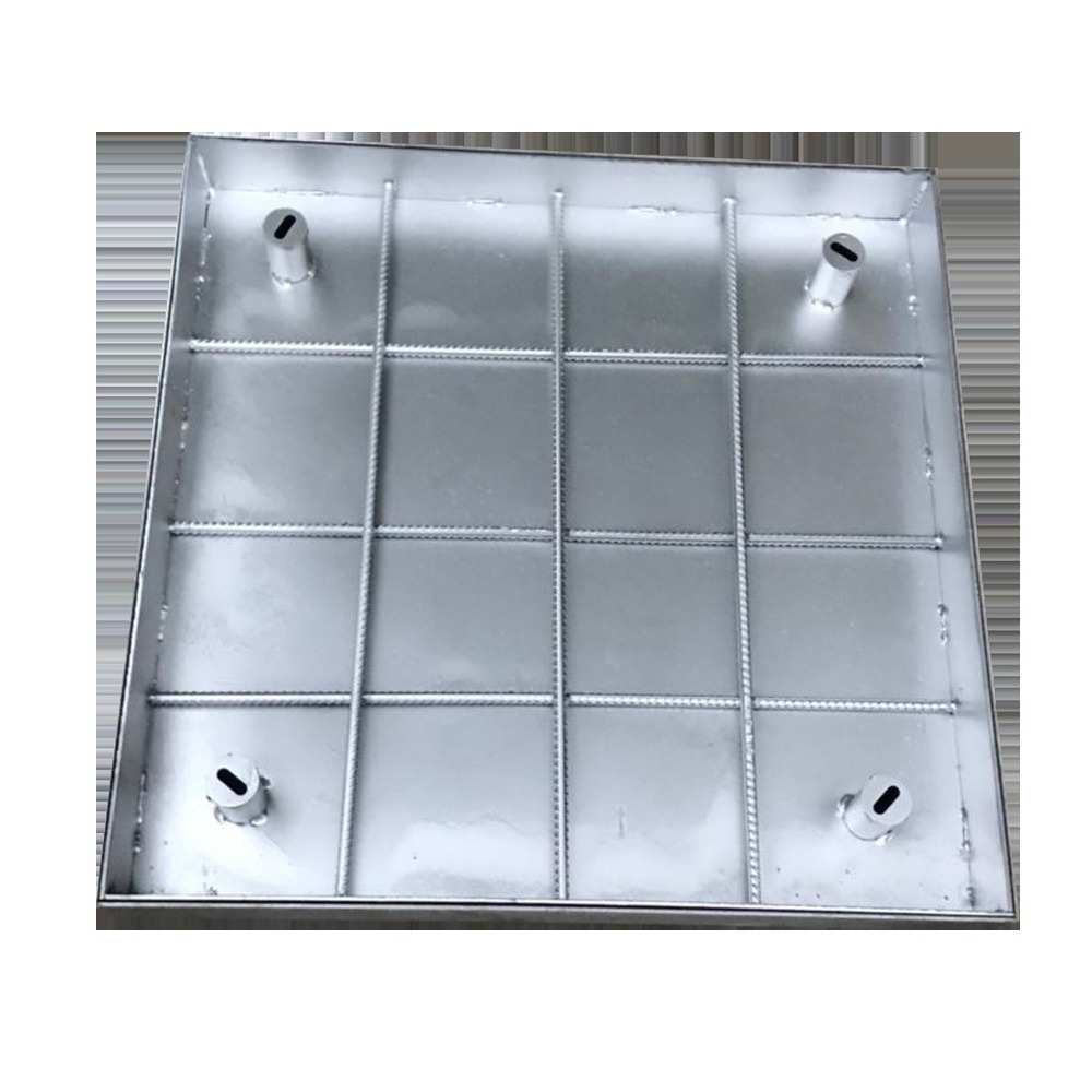 厂家批发寅融304镀锌雨水污水下水道井盖不锈钢铺砖装饰隐形井盖