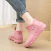 2025软底厨房洗车胶鞋 秋季 雨靴 轻便防滑时尚 户外穿防水鞋 雨鞋 女款