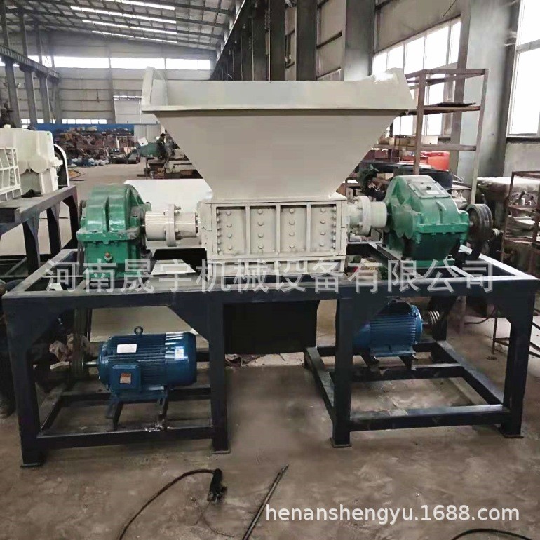 硬纸管塑料桶双轴碎撕废旧SY19-216机金机属铝板破碎经济型木材撕