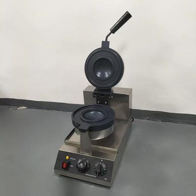 跨境台式电热汉堡华夫炉单双头冰淇淋汉堡机雪糕夹馅飞碟华夫炉