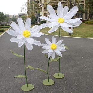 新款 飾道具紗花場景布置婚禮路引花 婚慶雛菊手工紙花絲網(wǎng)花櫥窗裝