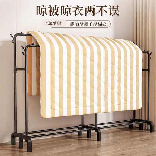 晾衣架落地室内立式衣帽架家用卧室阳台晒衣服房间简易挂衣架晾衣
