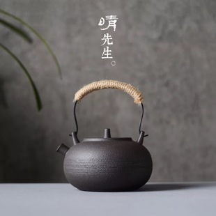 家用陶瓷茶具泡茶烧水壶茶壶陶壶圆形电陶炉煮茶炉小茶炉1000毫升