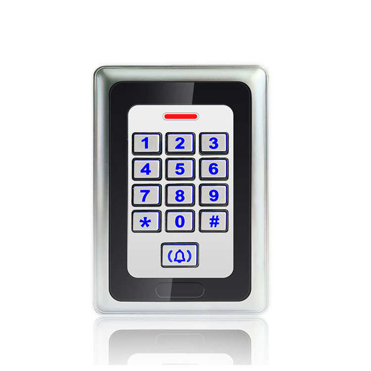 铁门插密码电刷卡磁力防水玻璃锁木门套装锁门禁金属门禁系统室外