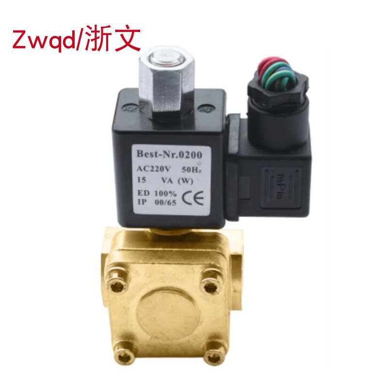 常开二通铜体膜片电磁阀0927200K 0927300T 0927400K 4分 6分 1寸