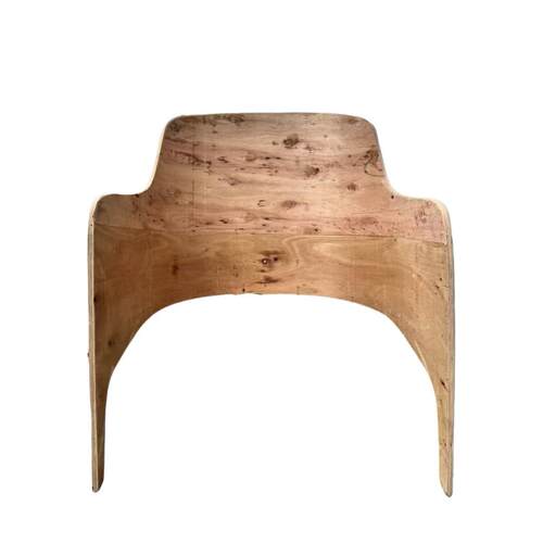 意式轻奢咖啡厅接待休闲椅样板间展厅实木沙发单椅弯曲胶合弯板