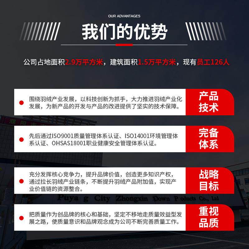 90纯充QMT白鹅绒21被标羽绒东北大白朵蓬松水洗填蓬松纺织制衣鹅