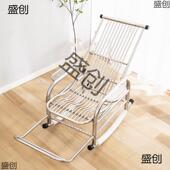 7WSUS3季 04摇摇椅不锈钢家用LRP加闲厚固宽夏阳台客厅休老大午人