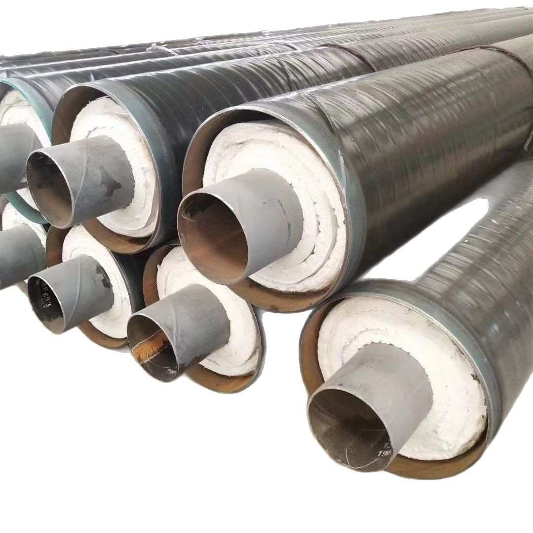 钢套钢蒸汽保温管 直埋蒸汽保温管 蒸汽直埋保温管钢套钢保温钢管