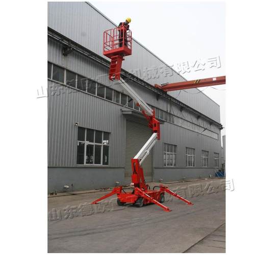 德欧机曲臂升降自行式折臂高空业车常规马路路作灯红灯维修升降绿