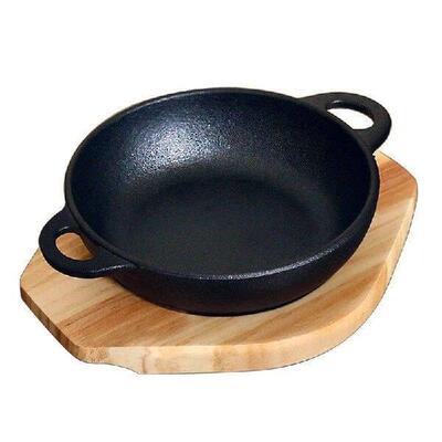 Korean cast iron round steak plate Special dishes