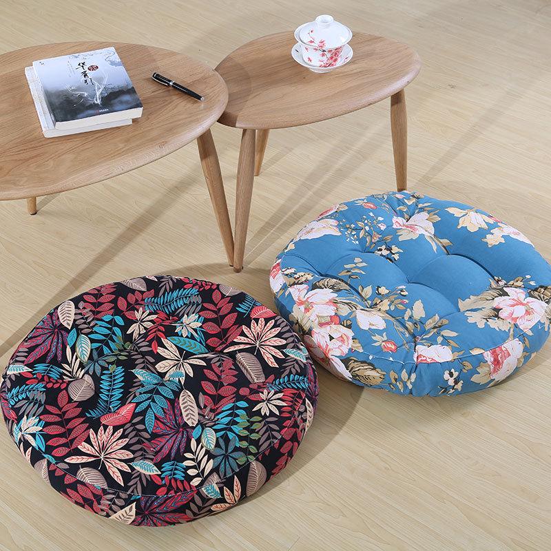 P66D冬季全棉帆布胖子垫学生椅子坐垫办公室榻榻米垫地垫靠垫加厚