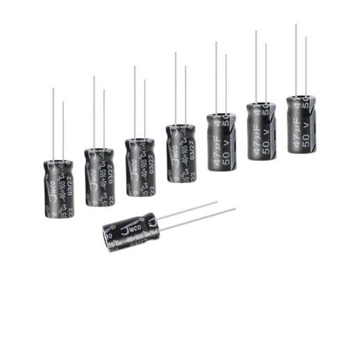 JWCO 47uf/50v 6*12 兴佳维诚 插件铝电解电容