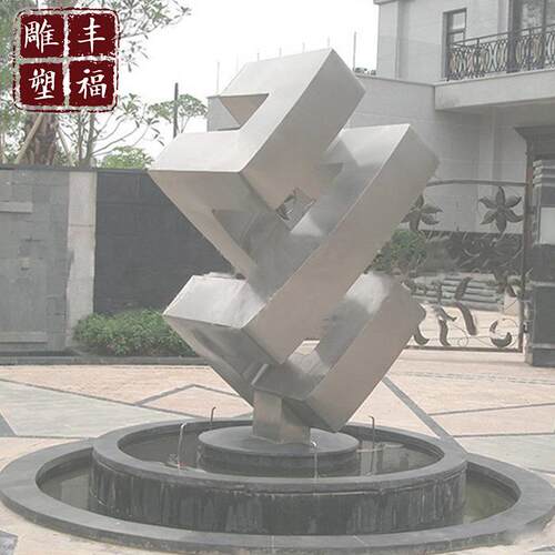 大型不锈钢魔方雕塑 户外城市园林革命主题不锈钢雕塑金属摆件