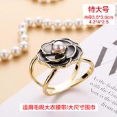 丝巾扣衬衫 蝴蝶结飘带打结扣子大衣腰带围巾扣2024新款 固定风衣