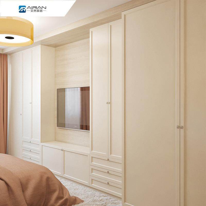 厂定制柜衣家用室简约现代平家开门LFY一门到顶环保欧卧松板衣橱