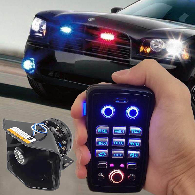 汽车警报器车载无线遥控喊话器改装开道黑锋喇叭大功率12v超大声