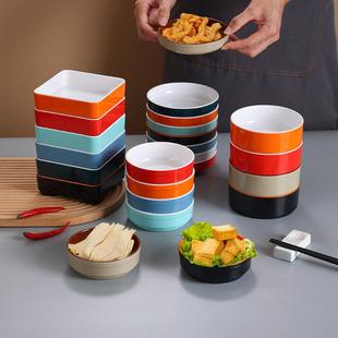 浏阳蒸菜馆商业蔬菜盘三聚氰胺快餐食堂小碗特色创意餐具火锅调味