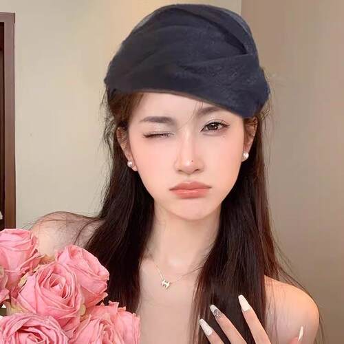 高级感女式适合短发的发箍复古