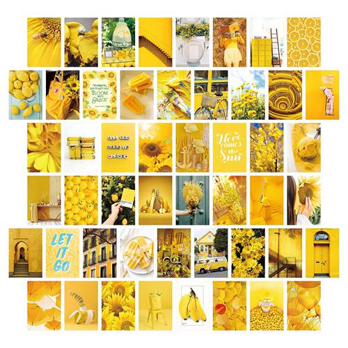 50pcs Postcard Poster Decorative Painting Color Aesthetic Po