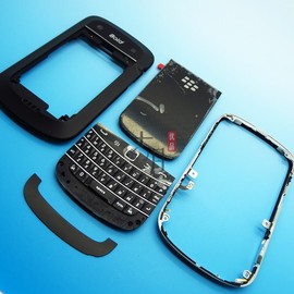 blackberry黑莓9900手机壳黑莓9930外壳中框下巴，后盖键盘