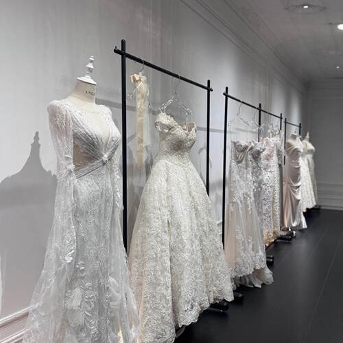 婚纱架子简约中式秀禾服陈列架礼服挂衣架落地式头纱展示架服装架
