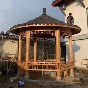 凉亭别墅葡萄架实木长廊花园院子防腐木古建亭子私家遮阳户外休闲