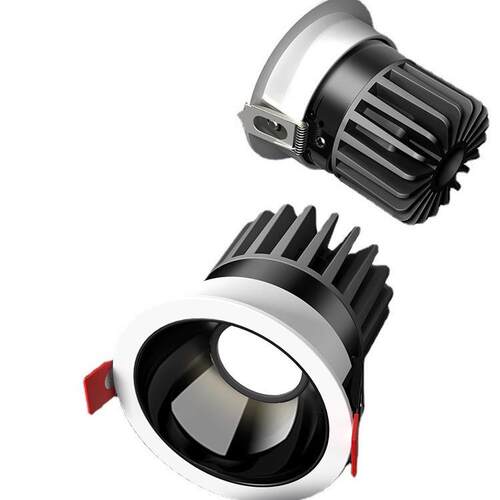 全光谱防眩目射灯led嵌入式家用客厅3500k无主灯小山丘7W高显筒灯