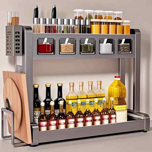 新款厨房多功能家用调料置物架筷子刀架台面调味品佐料厨具收纳架