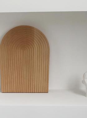 高档秘密卡车 北实木摆件日拱形置物盘托盘民艺宿咖欧啡式馆术装