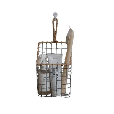 ins北欧铁艺壁挂悬挂书架脏衣篮